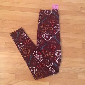 Legging with coffee print